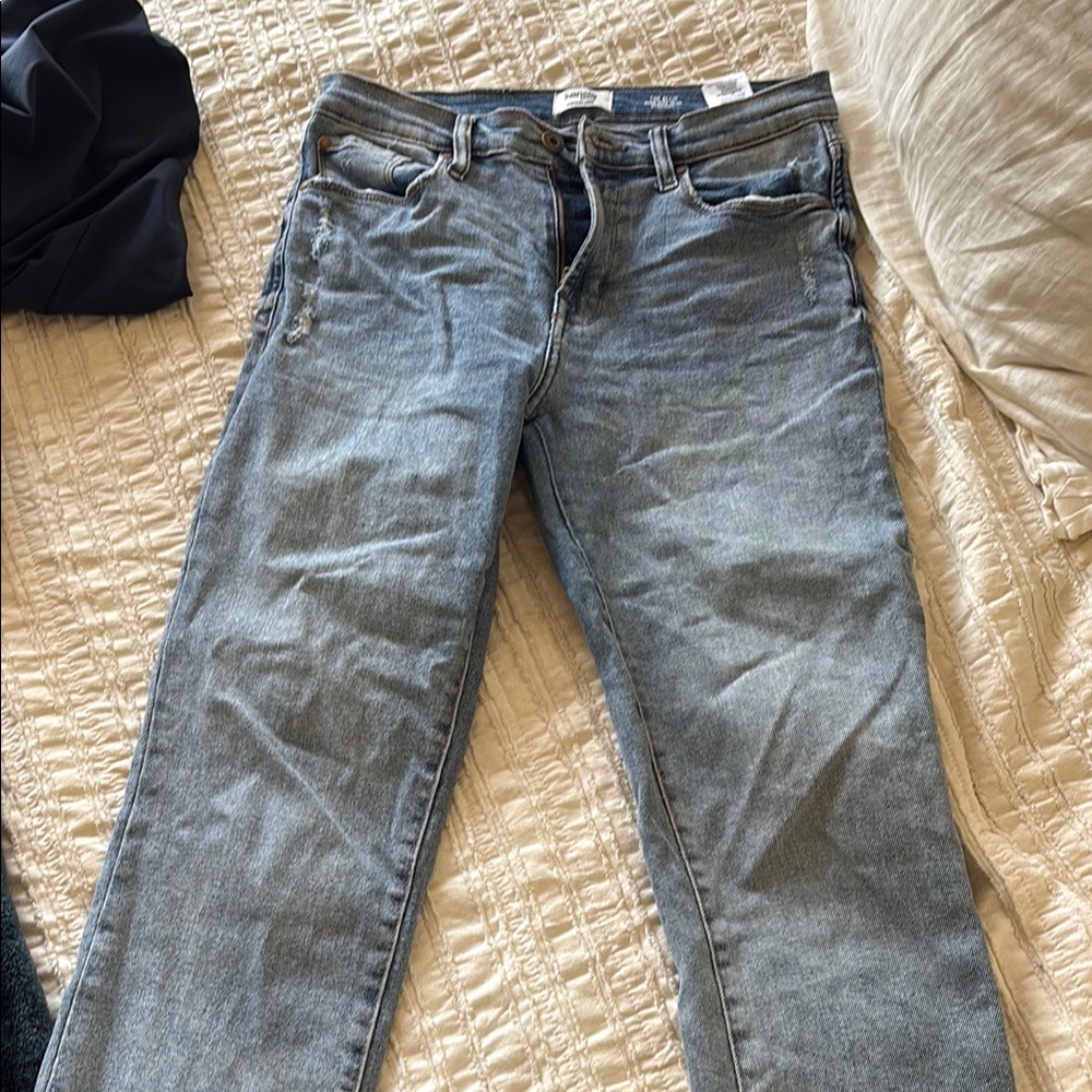 Stylish Blue Denim Jeans slim straight